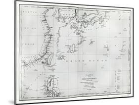 Map of the South China Sea, from the Itinerary of La Perouse, 1787-null-Mounted Giclee Print