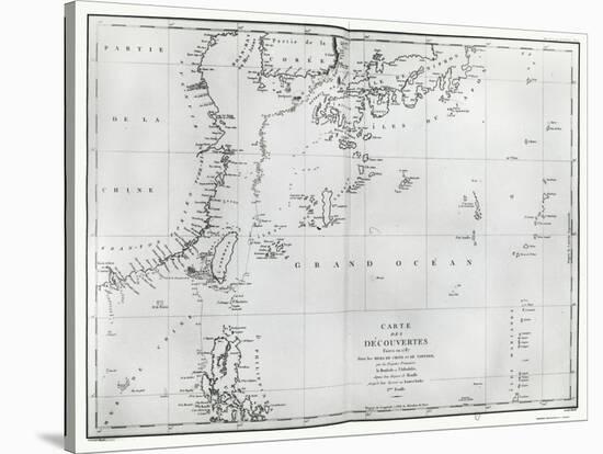 Map of the South China Sea, from the Itinerary of La Perouse, 1787-null-Stretched Canvas