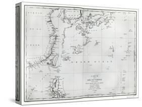 Map of the South China Sea, from the Itinerary of La Perouse, 1787-null-Stretched Canvas