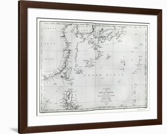 Map of the South China Sea, from the Itinerary of La Perouse, 1787-null-Framed Giclee Print