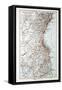 Map of the South of Brazil 1899-null-Framed Stretched Canvas