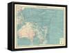 Map of the South Pacific Ocean-Unknown-Framed Stretched Canvas