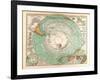 Map of the South Pole, 1872-null-Framed Giclee Print