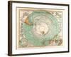 Map of the South Pole, 1872-null-Framed Giclee Print