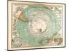 Map of the South Pole, 1872-null-Mounted Giclee Print