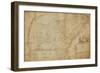 Map of the Southeastern Part of North America, 1721 (Pen and Ink and Wash on Paper)-William Hammerton-Framed Giclee Print