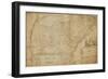 Map of the Southeastern Part of North America, 1721 (Pen and Ink and Wash on Paper)-William Hammerton-Framed Giclee Print