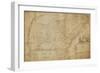 Map of the Southeastern Part of North America, 1721 (Pen and Ink and Wash on Paper)-William Hammerton-Framed Giclee Print