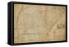 Map of the Southeastern Part of North America, 1721 (Pen and Ink and Wash on Paper)-William Hammerton-Framed Stretched Canvas