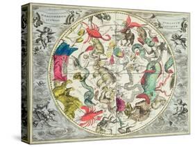 Map of the Southern Hemisphere, from The Celestial Atlas, or the Harmony of the Universe-Andreas Cellarius-Stretched Canvas