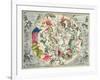 Map of the Southern Hemisphere, from The Celestial Atlas, or the Harmony of the Universe-Andreas Cellarius-Framed Giclee Print