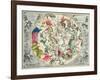 Map of the Southern Hemisphere, from The Celestial Atlas, or the Harmony of the Universe-Andreas Cellarius-Framed Giclee Print