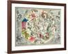 Map of the Southern Hemisphere, from The Celestial Atlas, or the Harmony of the Universe-Andreas Cellarius-Framed Giclee Print