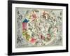 Map of the Southern Hemisphere, from The Celestial Atlas, or the Harmony of the Universe-Andreas Cellarius-Framed Giclee Print