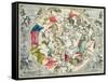 Map of the Southern Hemisphere, from The Celestial Atlas, or the Harmony of the Universe-Andreas Cellarius-Framed Stretched Canvas