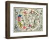 Map of the Southern Hemisphere, from The Celestial Atlas, or the Harmony of the Universe-Andreas Cellarius-Framed Premium Giclee Print