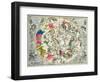 Map of the Southern Hemisphere, from The Celestial Atlas, or the Harmony of the Universe-Andreas Cellarius-Framed Premium Giclee Print