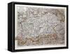 Map of the Southern Part of Bavaria, Germany, 1899-null-Framed Stretched Canvas