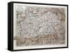 Map of the Southern Part of Bavaria, Germany, 1899-null-Framed Stretched Canvas