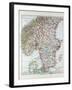 Map of the Southern Part of Norway and Sweden 1899-null-Framed Giclee Print