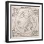 Map of the Southern Sky, Cardinal Lang Von Wellenburg Dedication, Imperial Copyright, 1515-Albrecht Dürer-Framed Giclee Print