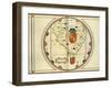 Map of the Southern tip the Americas-Fernao Vaz Dourado-Framed Giclee Print