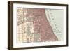 Map of the Southside of Chicago (C. 1900), Maps-Encyclopaedia Britannica-Framed Art Print