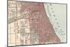 Map of the Southside of Chicago (C. 1900), Maps-Encyclopaedia Britannica-Mounted Art Print