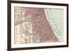 Map of the Southside of Chicago (C. 1900), Maps-Encyclopaedia Britannica-Framed Premium Giclee Print