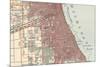 Map of the Southside of Chicago (C. 1900), Maps-Encyclopaedia Britannica-Mounted Premium Giclee Print