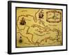 Map of the Spanish Main-null-Framed Giclee Print