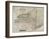 Map of the state of New-York and the surrounding country by David H. Burr, 1839-null-Framed Giclee Print