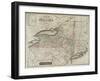 Map of the state of New-York and the surrounding country by David H. Burr, 1839-null-Framed Giclee Print