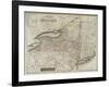 Map of the state of New-York and the surrounding country by David H. Burr, 1839-null-Framed Giclee Print