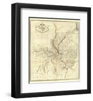 Map of the States of Illinois & Missouri, c.1823-Lewis C^ Beck-Framed Art Print