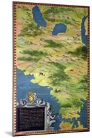 Map of the Strait of Magellan-Stefano Bonsignori-Mounted Giclee Print