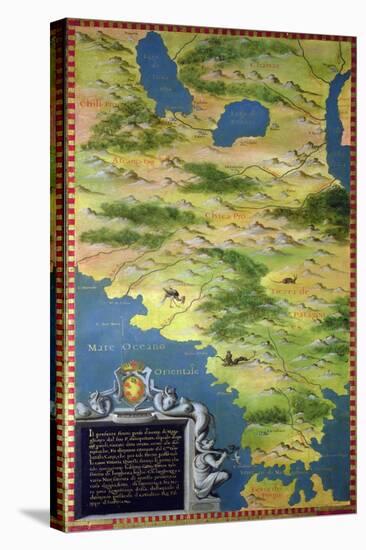 Map of the Strait of Magellan-Stefano Bonsignori-Stretched Canvas