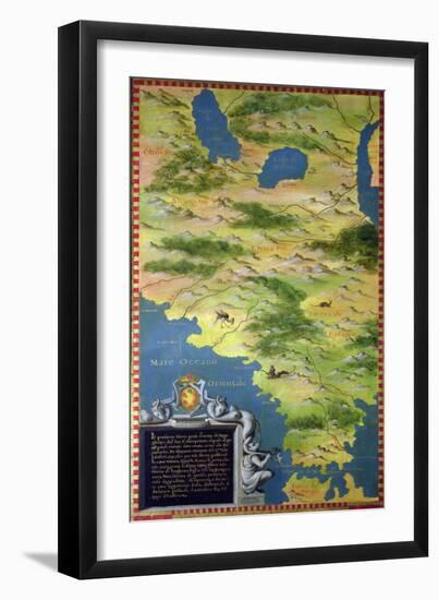 Map of the Strait of Magellan-Stefano Bonsignori-Framed Giclee Print