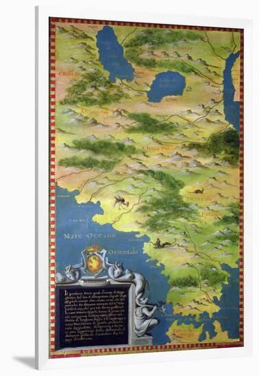 Map of the Strait of Magellan-Stefano Bonsignori-Framed Giclee Print