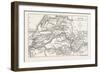 Map of the Tay, UK, River Tay, a River in Scotland-null-Framed Giclee Print