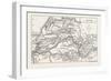 Map of the Tay, UK, River Tay, a River in Scotland-null-Framed Giclee Print