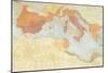 Map of the Territories under Roman Rule after the Second Punic War-null-Mounted Giclee Print