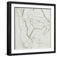 Map of the Territory West of the Rocky Mountains, 1837-B.S. Bonneville-Framed Giclee Print