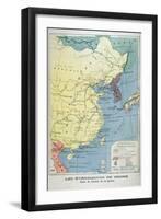 Map of the Theatre of the War in China, 1900-null-Framed Giclee Print