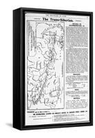 Map of the Trans-Siberian Railway, Produced by J. Bartholomew and Co., c.1920-English School-Framed Stretched Canvas