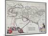 Map of the Travels of Alexander the Great-Willem And Joan Blaeu-Mounted Giclee Print