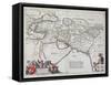 Map of the Travels of Alexander the Great-Willem And Joan Blaeu-Framed Stretched Canvas