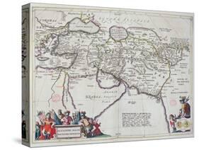 Map of the Travels of Alexander the Great-Willem And Joan Blaeu-Stretched Canvas