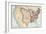 Map of the U.S. in 1803, Showing the Louisiana Purchase-null-Framed Giclee Print