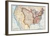 Map of the U.S. in 1803, Showing the Louisiana Purchase-null-Framed Giclee Print